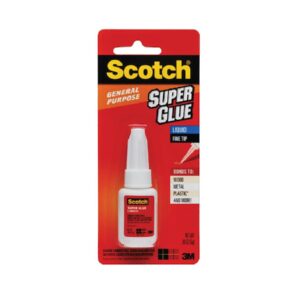 3M Scotch Super Glue Liquid AD110, .18oz-Bottle