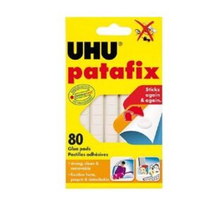 UHU Patafix Glue Pads, Pack of 80 – White