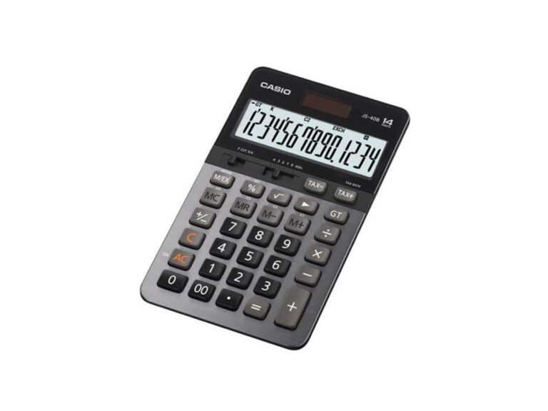 Casio JS-40B Heavy Duty Calculator, 14 Digits