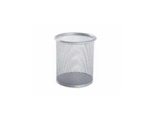 Deluxe Metal Mesh Pen Holder, Round