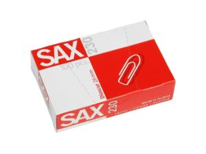 Sax Paper Clips 230, 26mm, 100clips-pack