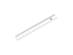 FIS Plastic Ruler 12″ – 30cm