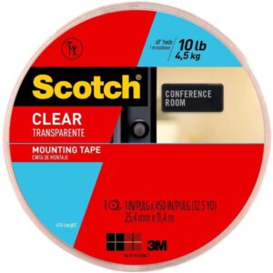 3M Scotch Long Clear Mounting Tape 1″X450″ 410-LongDC