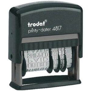 Trodat 4817 Date Stamp with 12 Changeable Messages