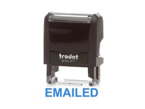 Trodat Printy 4911 Stamp “EMAILED” Blue