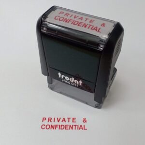 Trodat Printy 4911 Stamp ” Private & Confidential” Red