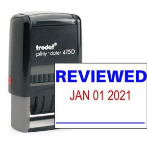 Trodat Printy 4750 Self Inking Dater Stamp “REVIEWED”
