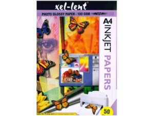 Xel-lent Glossy Photo Paper 180gsm, A4 size, 50pcs-pack