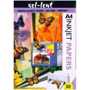 Xel-lent Glossy Photo Paper 180gsm, A4 size, 50pcs-pack