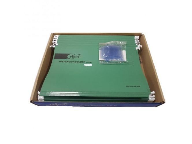 Elfen 907 Hanging File Folder FS size, 50pcs/Box Dull Green