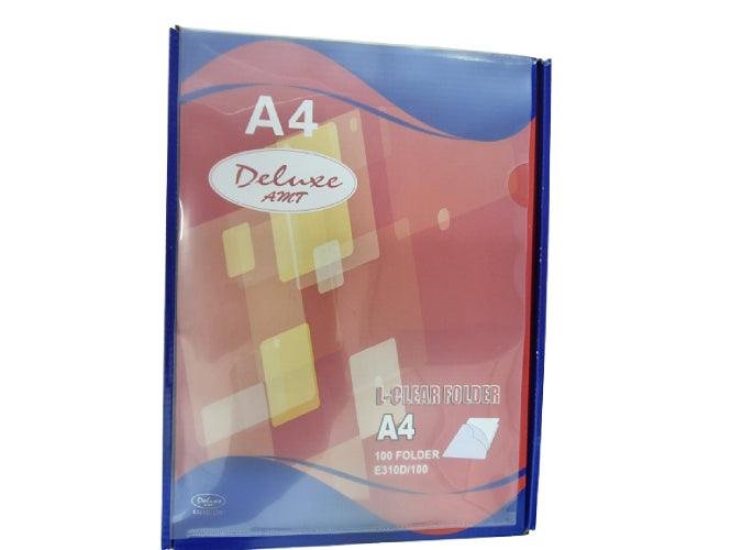 Deluxe Clear L-Folder A4, 100pcs/box - E310D - Image 3