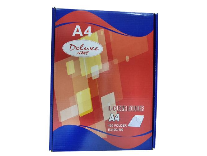 Deluxe Clear L-Folder A4, 100pcs/box – E310D