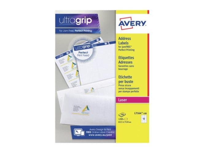 Avery L-7164 White Address Labels, 100 sheets/pack - Image 4