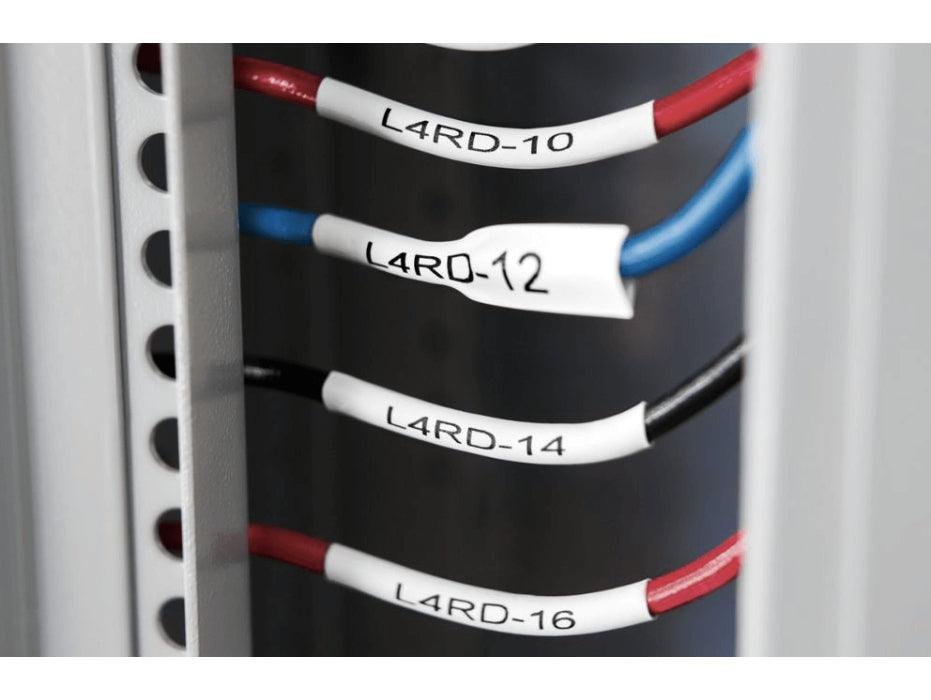 Dymo 18055 Rhino 12mm Heat Shrink Tube Black on White - Image 2