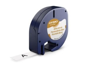 Dymo LetraTag Iron-on Tape, 12mm X 2m, [Nylon White – 18769]