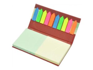 FIS Sticky Note Pads Set and Flags Set Italian PU, 2 Sticky Note Pads Set + 2 Flags Set (FSPO36)