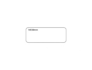 FIS Office White Labels 14 x 38mm FSLA1438 (pkt/20s)