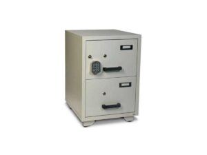 Valberg Safes Valberg FC 2E-KK Fire Resistant Filing Cabinet, 2 Drawers, Digital & 2 Key Lock