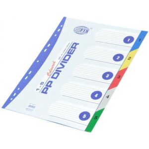 FIS Color PP Divider, 1 – 5, English FSDV321