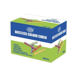 FIS Colored Dustless Chalk 100 pcs/box