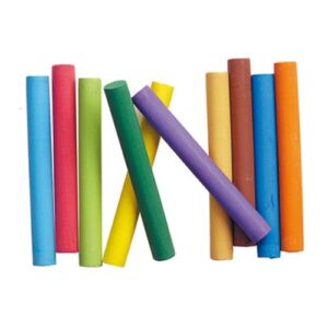 FIS High Quality Dustless Chalks, Color, 10 pcs/Box