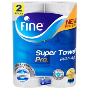 Fine Kitchen Rolls 3 ply 2 Rolls/Pack