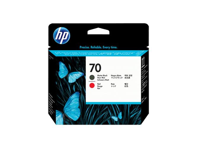 HP 70 Matte Black & Red Printhead Cartridge (C9409A)