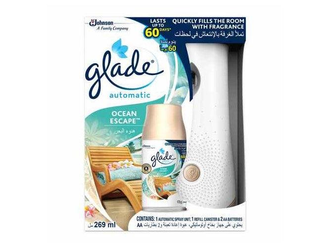 Glade Automatic Spray Holder and Ocean Escape Refill Starter Kit
