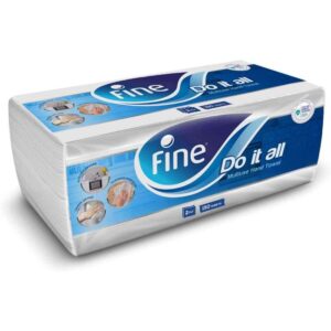 Fine Do It All 2 Ply Multi-Use Hand Towel White 21x21cm (150 sheets)