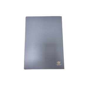 FIS PVC Soft Cover Notebook, Plain, 80 Sheets, A5, Grey