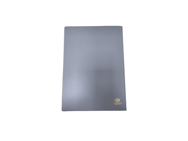 FIS PVC Soft Cover Notebook, Plain, 80 Sheets, A5, Grey