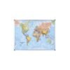 Bi-Office Magnetic World Map with Aluminium Frame, 90x120cm - Thumbnail Image 2