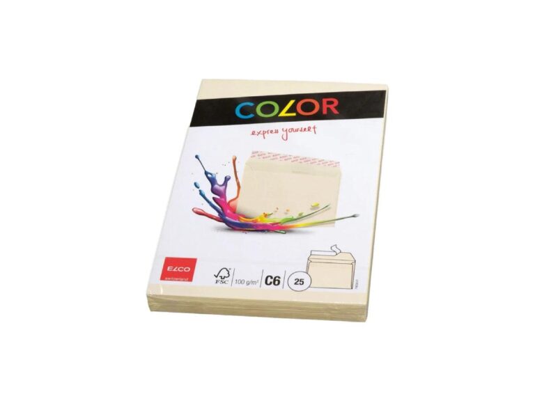 Elco C6 Envelope with Adhesive Closure, 100gsm, 25pcs/pack – Cream/Beige