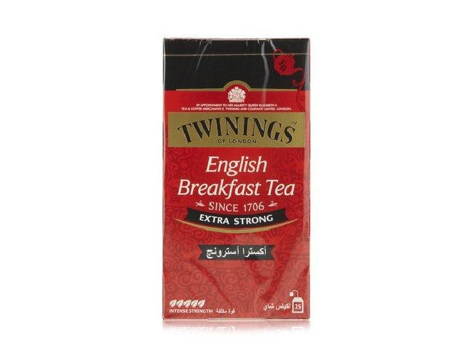 Twinings English Breakfast Extra Strong Black Tea 25 Tea Bags