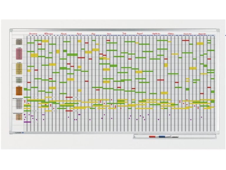 Legamaster PROFESSIONAL year planner 75 items 100x200cm Ref: 7-405000