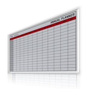 Bi-Office Magnetic Glass Annual Planner 780 X 480mm GL163701