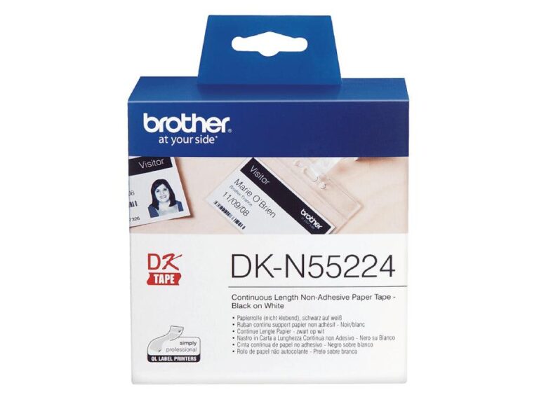 Brother DKN55224 – Continuous Lenght Non – Adhesive Paper 54mm X 30.5Mtrs