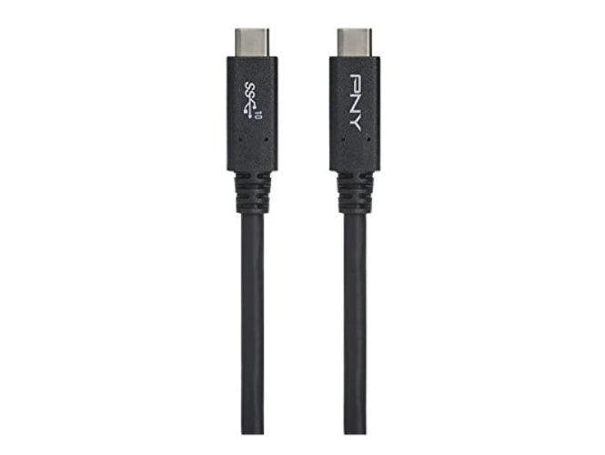 PNY USB C to USB C 3.1 Gen2 Cable 1M, Black