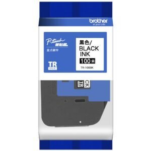 Brother TR-100BK 12mm x 100 m Ribbon Tape – Black