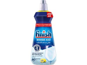 Finish Lemon Rinse Aid Liquid Dishwasher 400ml