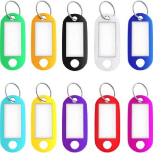 FIS Plastic Key Rings Assorted Colors 50 pcs/pack