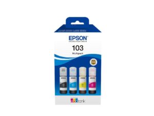 Epson 103 EcoTank 4-Colour Ink Bottle Multipack, 260 ml | C13T00S64A