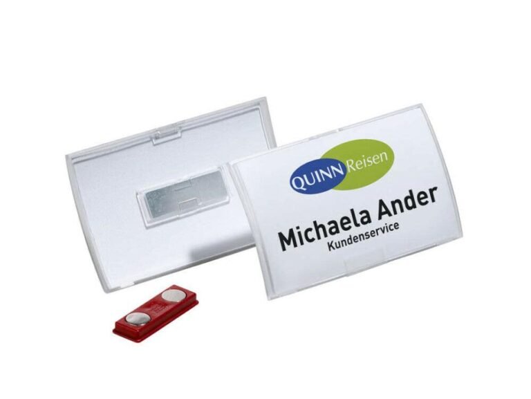 Durable Click Fold Magnetic Name Badge, 75x40mm, (8212-19)