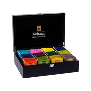 Alokozay Wooden Tea Box 12 Compartment – 144 Assorted Tea Bags