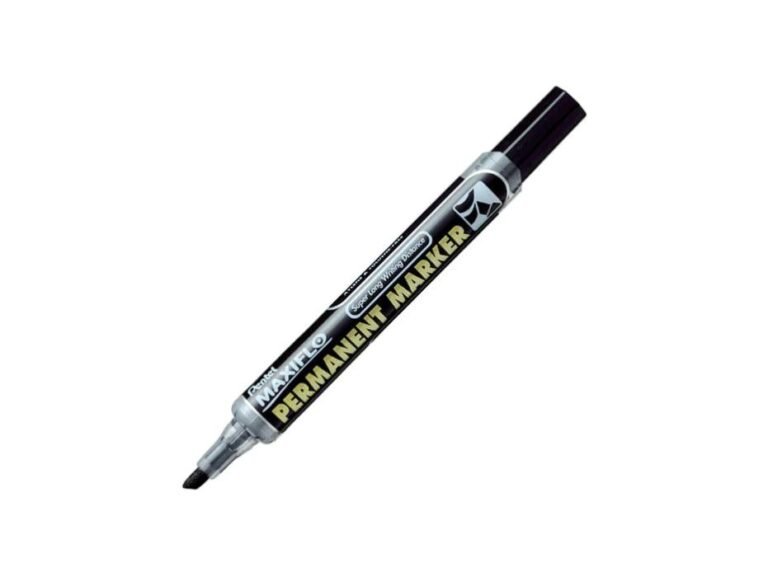 Pentel NLF60 Maxiflo Chisel Tip Permanent Marker, Black