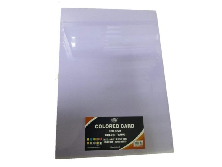 FIS A4 Colored Card Paper 160gsm, 100sheets/pack Taro