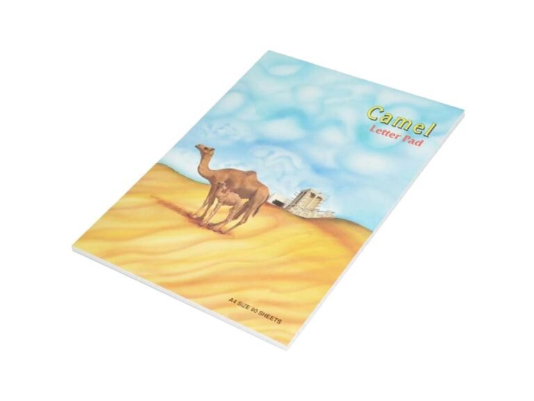 FIS Letter Pad Camel Image A4, 80 Sheets, Line Ruled