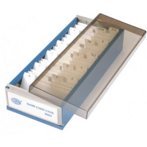 FIS Business Card Case with A-Z Index, 600 Cards