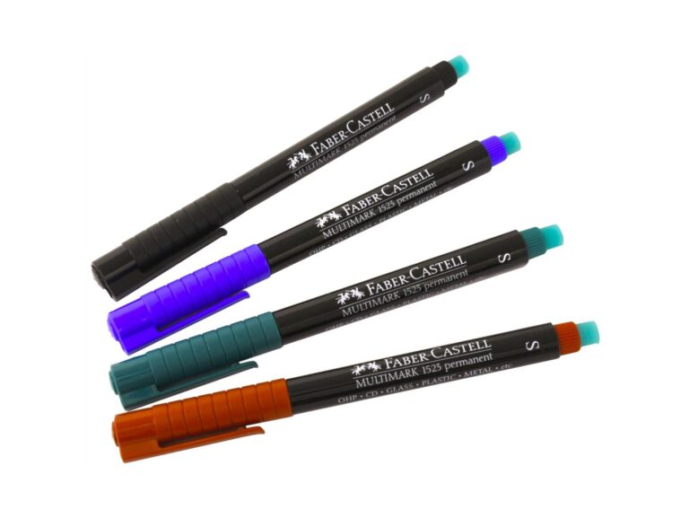 Faber Castell Multimark 1523 S CD Marker (0.4mm) Pkt/4 Assorted