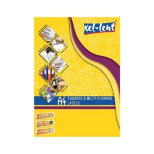 xel-lent 2 labels-sheet, straight corners, 210 x 148 mm, 100sheets/pack